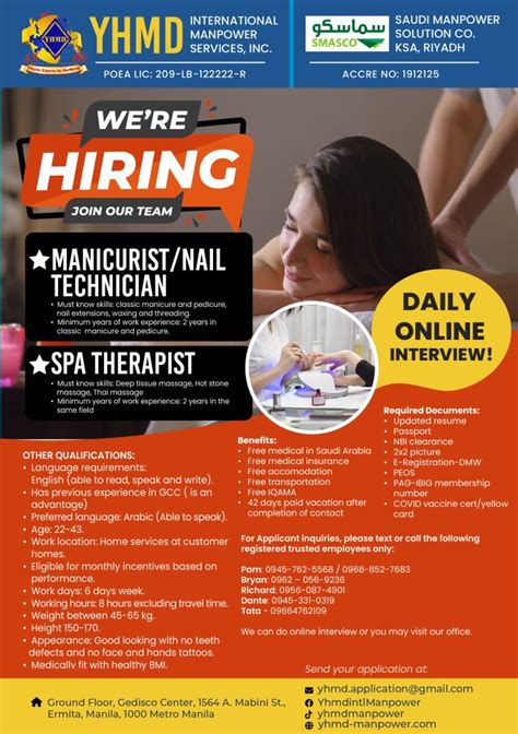 Y HMD INTERNATIONAL MANPOWER SERVICES, INC..